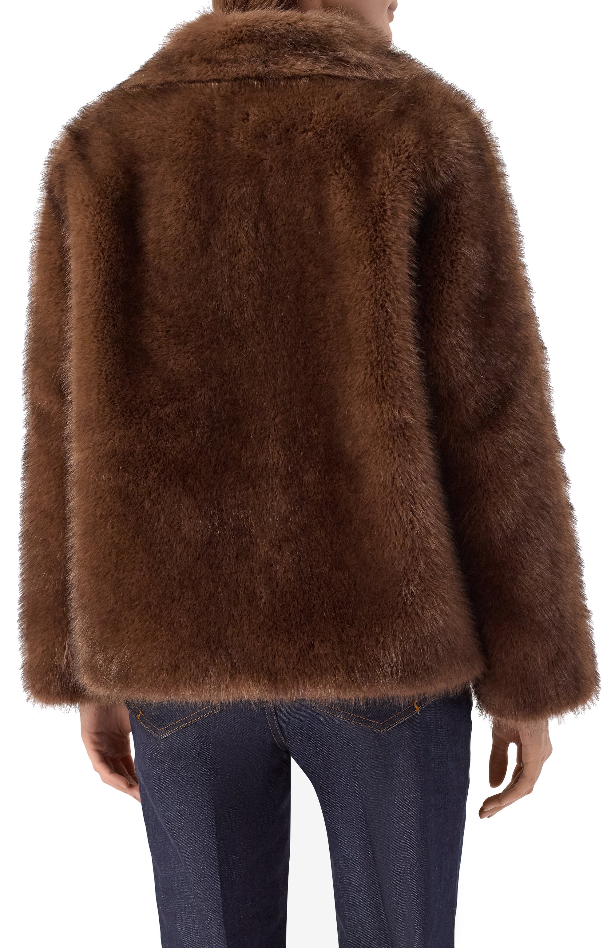 Шуба из экомеха DIEGO M, арт. 25IM-B250/25IT-248, фото 4