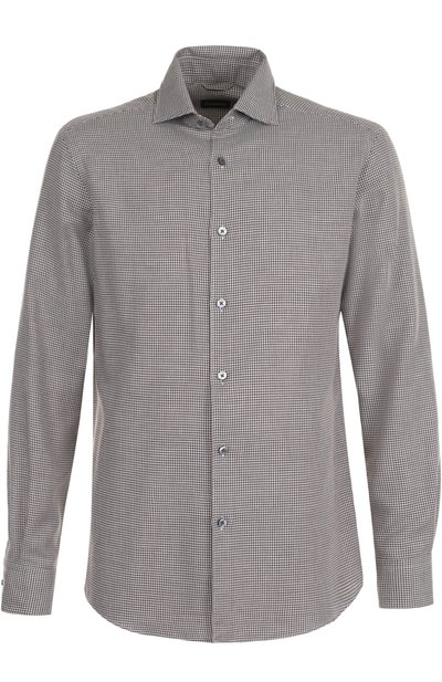 Рубашка из смеси хлопка и кашемира ZEGNA, арт. UNX37/SRF5, фото 1