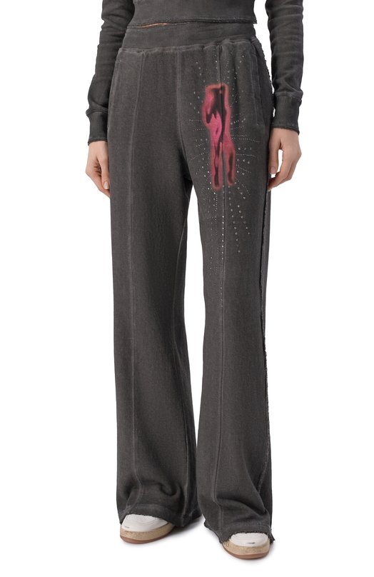 Хлопковое брюки Diesel A21187/0DCCD Серый  A21187/0DCCD Фото 3