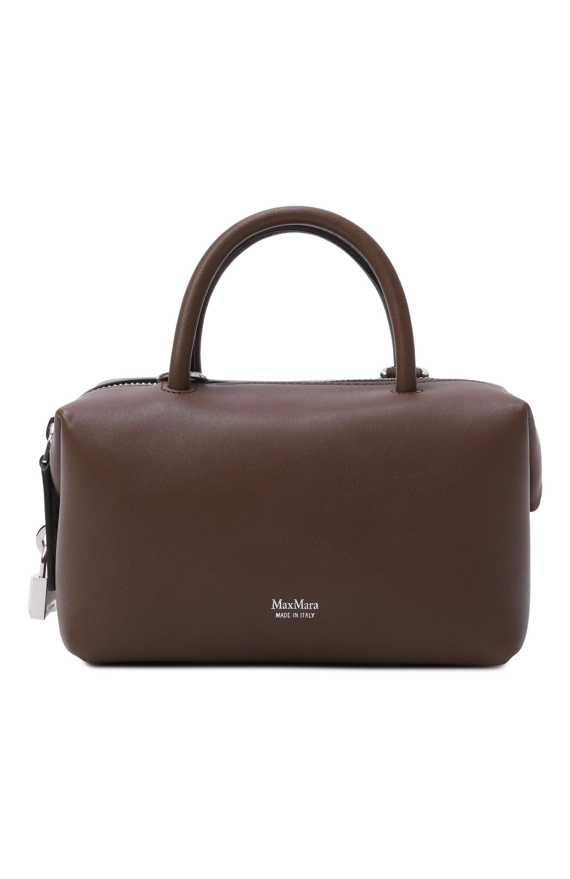 Сумка holdalls small MAX MARA темно-коричневого цвета по цене 145500 руб., арт. H0LDALLS, фото 1 Сумка holdalls small MAX MARA, арт. H0LDALLS, фото 1