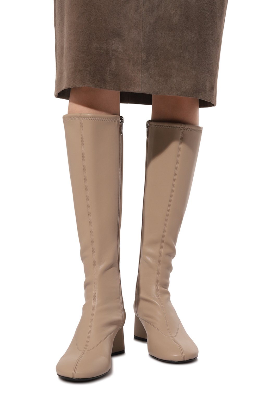 Сапоги sr pilier 50 SERGIO ROSSI бежевого цвета по цене 93300 руб., арт. B10910/MTEE54, фото 3 Сапоги sr pilier 50 SERGIO ROSSI, арт. B10910/MTEE54, фото 3