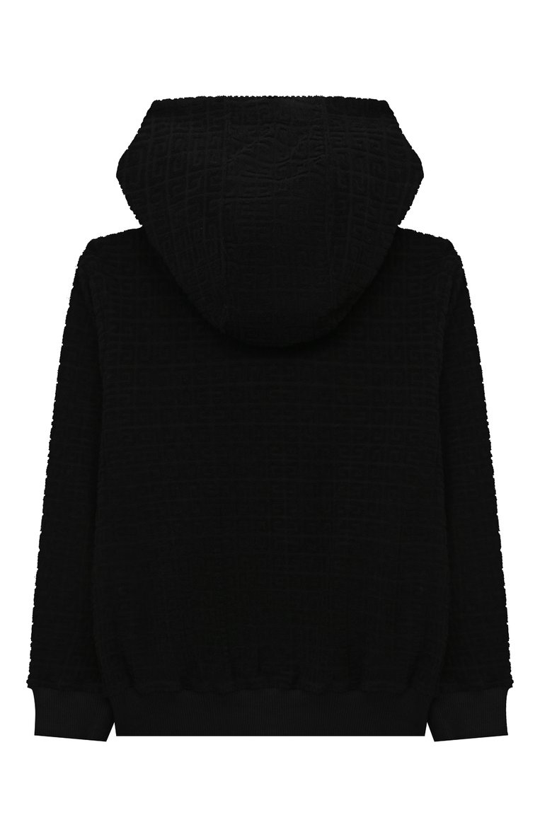 Детского комплект из толстовки и брюк GIVENCHY черного цвета, арт. H28015/6A-12A | Фото 3 (Рукава: Длинные; Материал внешний: Хлопок; Мальчики Кросс-КТ: Костюмы-спорт; Автоматизация состава: Проставлено; Автоматизация ТО: Проставлено)