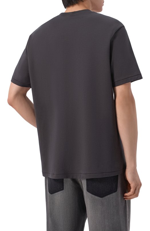 Хлопковая футболка Attachment AJ61-048 Серый  AJ61-048 Фото 4