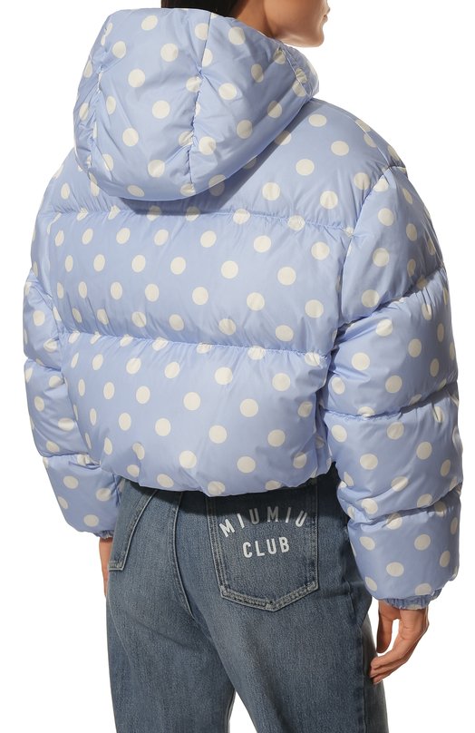 Пуховик Miu Miu ML721-1ZHI-F0D8A Голубой  ML721-1ZHI-F0D8A Фото 4