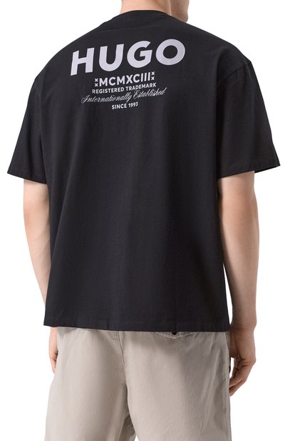 Хлопковая футболка HUGO BLUE, арт. 50509776, фото 4