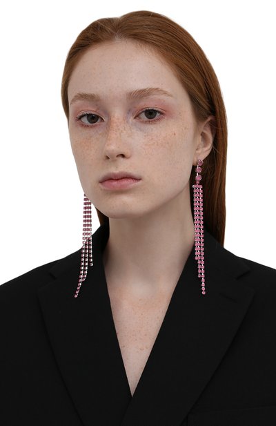 Серьги ISABEL MARANT розового цвета по цене 31650 руб., арт. BL0833-21A013B, фото 2 Серьги ISABEL MARANT, арт. BL0833-21A013B, фото 2