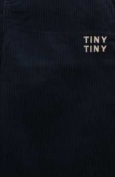 Детские вельветовые брюки TINYCOTTONS темно-синего цвета, арт. AW24-220 | Фото 3 (Материал внешний: Хлопок; Нос: Не проставлено; Материал сплава: Проставлено; Случай: Повседневный; Ростовка одежда: 4 года | 104 см, 6 лет | 116 см, 8 лет | 128 см, 3 года | 98 см)