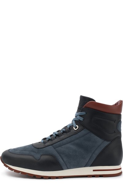 Высокие комбинированные кроссовки на шнуровке LORO PIANA, арт. FAG3629, фото 3