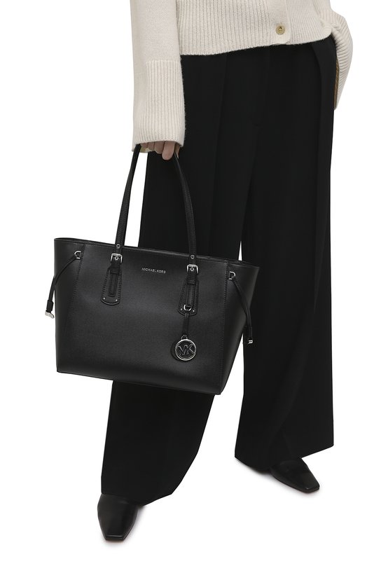Сумка-тоут Voyager medium MICHAEL Michael Kors 30H7SV6T8L Чёрный  30H7SV6T8L Фото 2