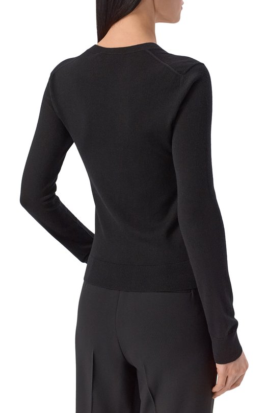 Кашемировый пуловер Loro Piana FAM9051_001 Чёрный  FAM9051_001 Фото 4