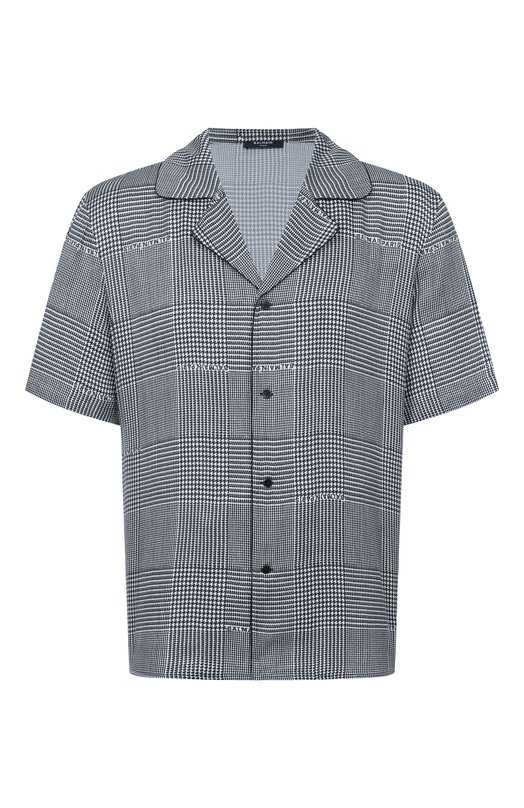 Рубашка из вискозы Balmain GH1HN138/VI73 Серый GH1HN138/VI73