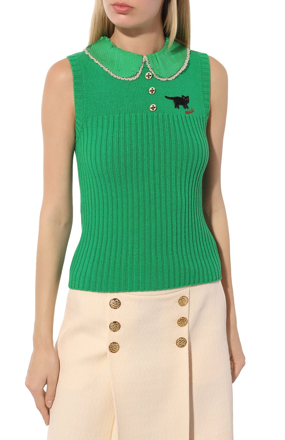 Шерстяной топ GUCCI, арт. 644249 XKBMY, фото 3