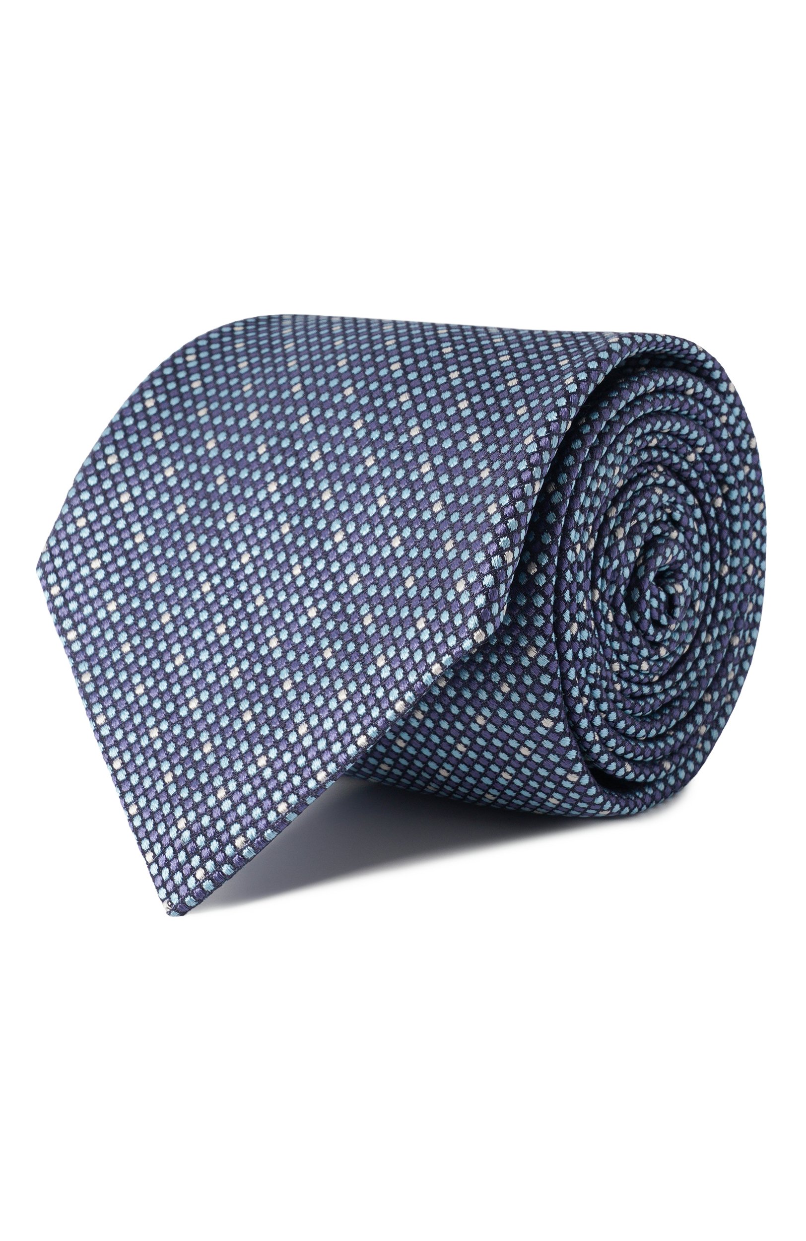 Шелковый галстук KITON синего цвета по цене 41650 руб., арт. UCRVKLC01M01, фото 1 Шелковый галстук KITON, арт. UCRVKLC01M01, фото 1