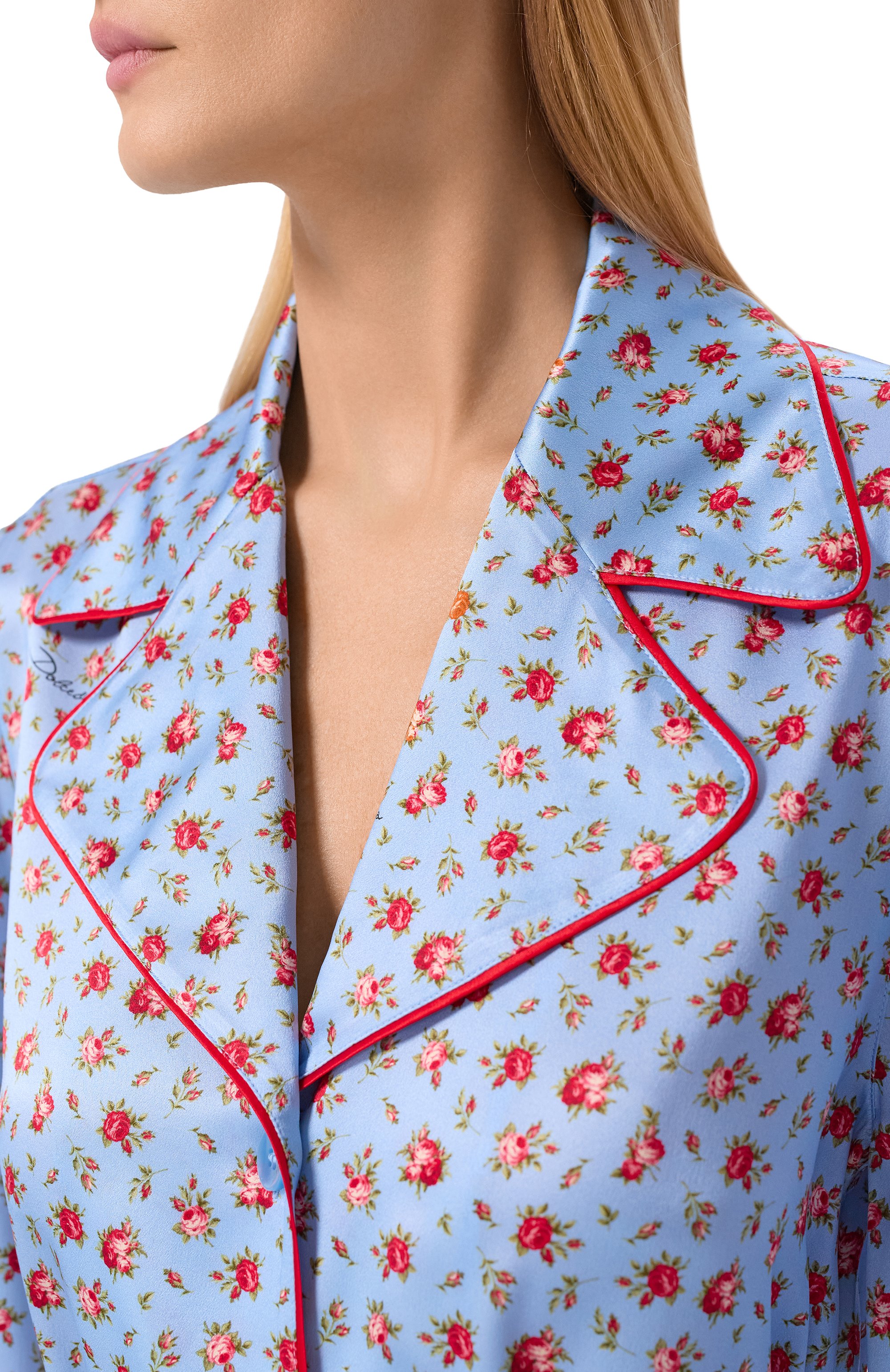 Шелковая блузка DOLCE & GABBANA, арт. F5Q03T/IS10H, фото 5