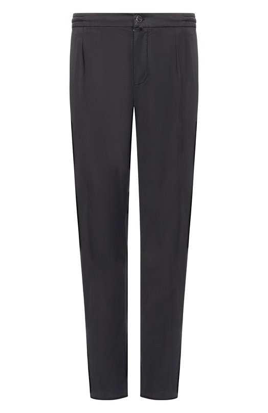 Брюки из лиоцелла Kiton UP1LACRK0609H Чёрный UP1LACRK0609H