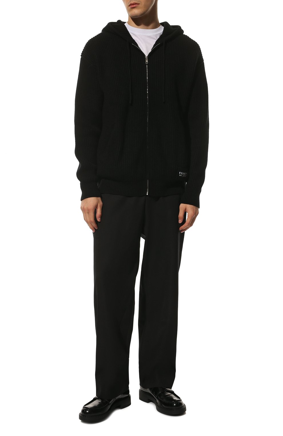 Кардиган из шерсти и кашемира PRADA, арт. UMG108-1Z9E-F0002-221, фото 2