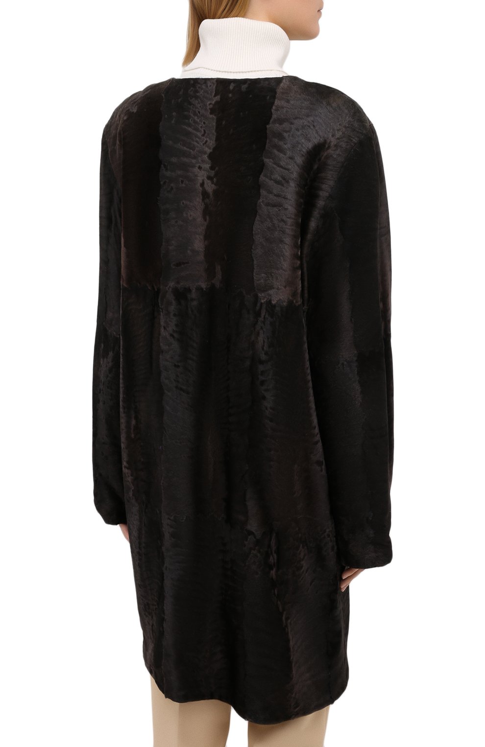 Шуба из свакары YVES SALOMON, арт. 6WTM96195BREX, фото 4