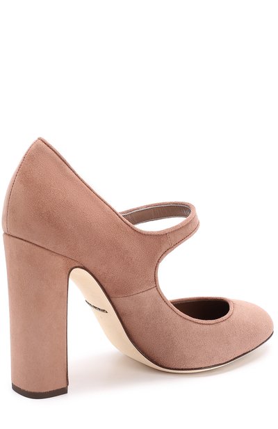 Замшевые туфли vally на устойчивом каблуке DOLCE & GABBANA, арт. 0112/CD0884/A1275, фото 4