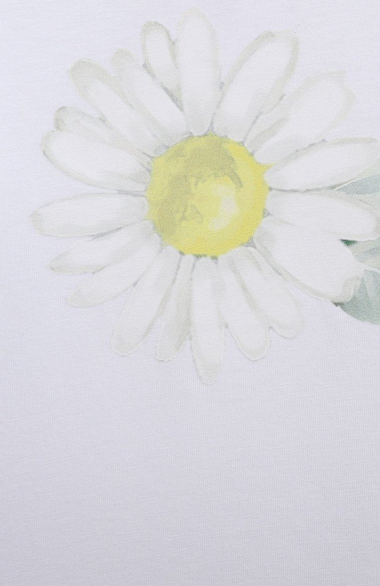 Хлопковая футболка MONNALISA, арт. 39C618, фото 3