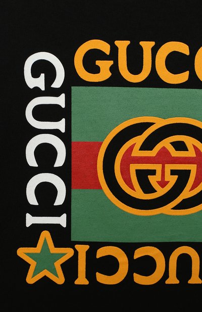 Хлопковая футболка GUCCI, арт. 586167/XJCPU, фото 3