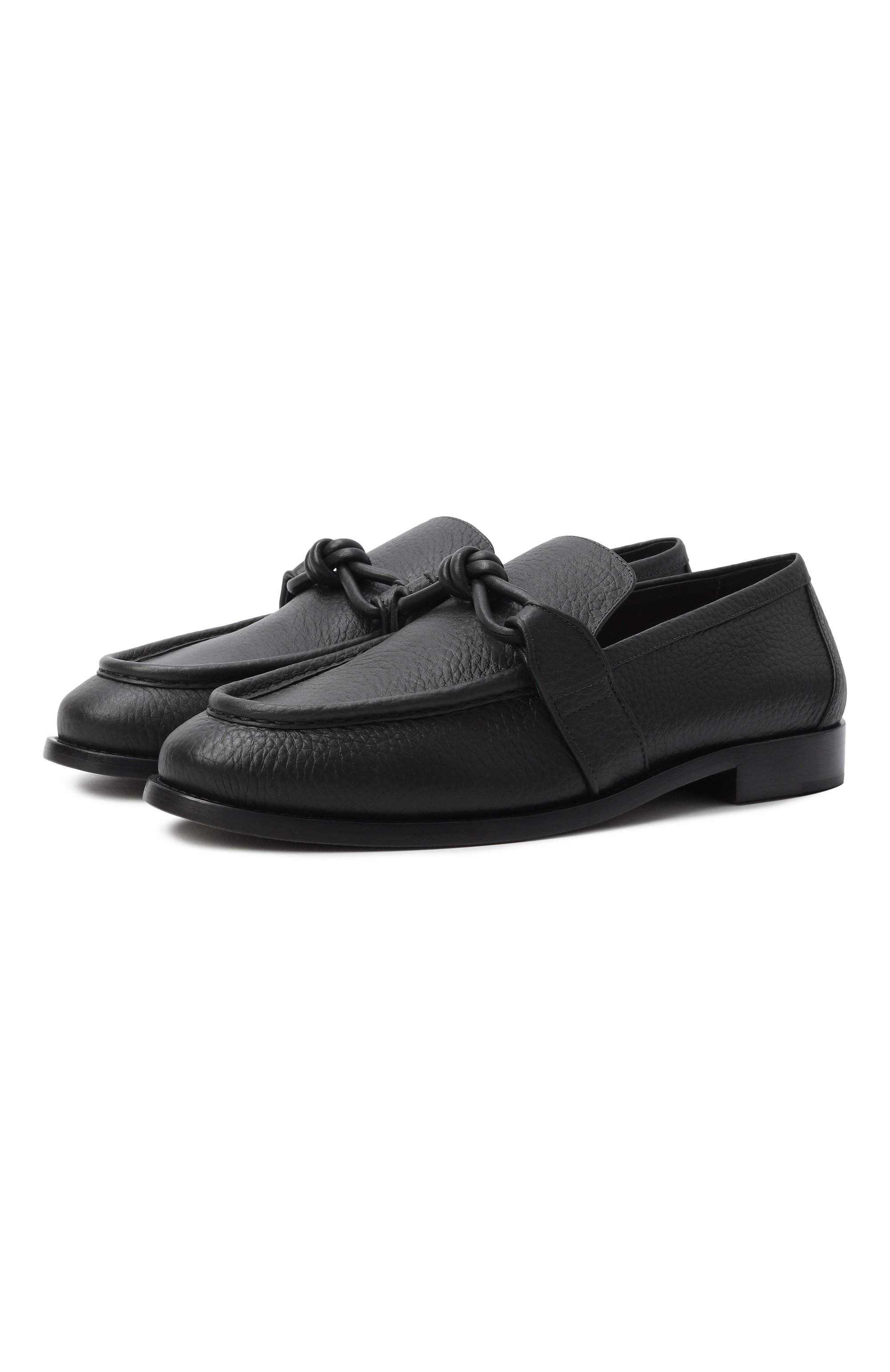 Кожаные лоферы astaire BOTTEGA VENETA темно-зеленого цвета по цене 121500 руб., арт. 796445/V3XP0, фото 1 Кожаные лоферы astaire BOTTEGA VENETA, арт. 796445/V3XP0, фото 1