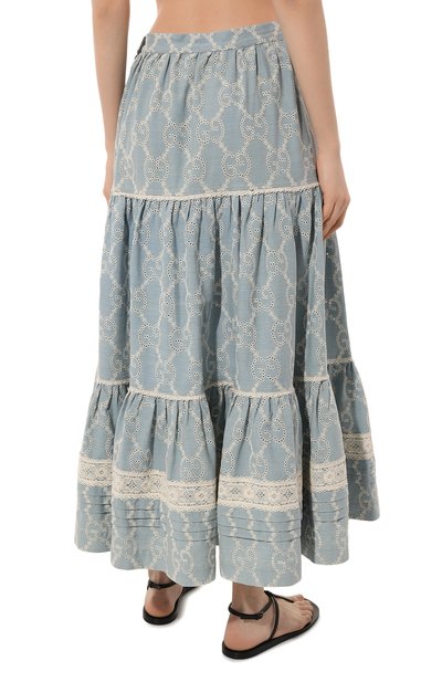 Хлопковая юбка GUCCI, арт. 573411 XDASS, фото 4