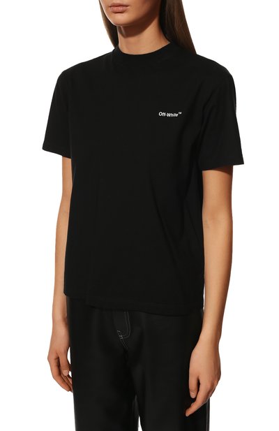 Хлопковая футболка OFF-WHITE, арт. 0WAA049C99JER001, фото 3
