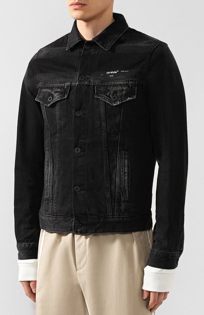 Джинсовая куртка OFF-WHITE, арт. 0MYE019R198120111088, фото 3