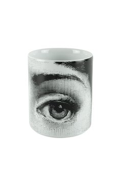 Держатель для карандашей occhi FORNASETTI черно-белого цвета, арт. P13X289 | Фото 3 (Ограничения доставки: fragile-2)