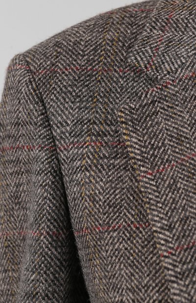 Шерстяной жакет DRIES VAN NOTEN серого цвета по цене 71950 руб., арт. 192-10434-8188, фото 5 Шерстяной жакет DRIES VAN NOTEN, арт. 192-10434-8188, фото 5