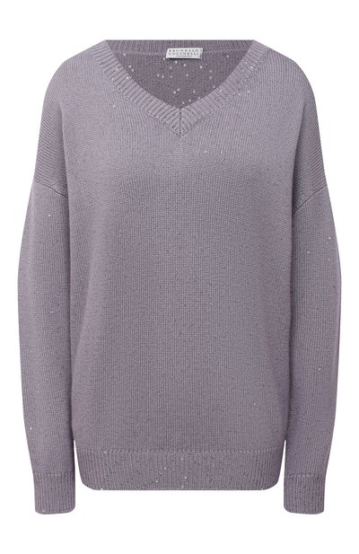 Женский пуловер из смеси кашемира и шелка BRUNELLO CUCINELLI, арт. M73539902