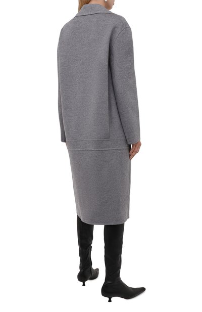 Шерстяное пальто STELLA MCCARTNEY светло-серого цвета по цене 213500 руб., арт. 602900/SPB05, фото 4 Шерстяное пальто STELLA MCCARTNEY, арт. 602900/SPB05, фото 4