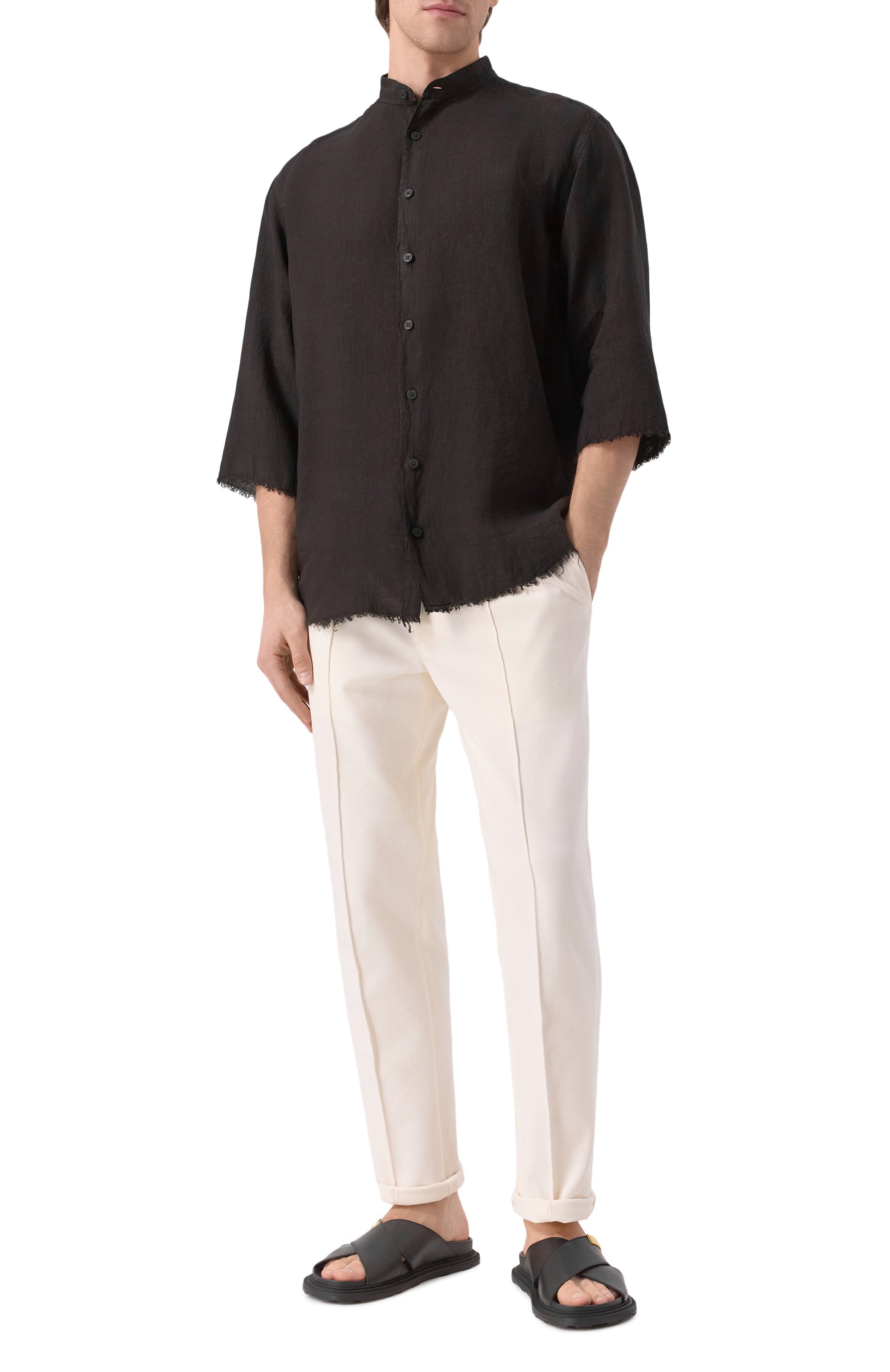 Кожаные шлепанцы MOSCHINO, арт. 28063/GA0, фото 2