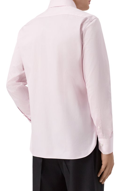 Хлопковая сорочка Zegna 9MS0BA/R801044A8 Розовый  9MS0BA/R801044A8 Фото 4