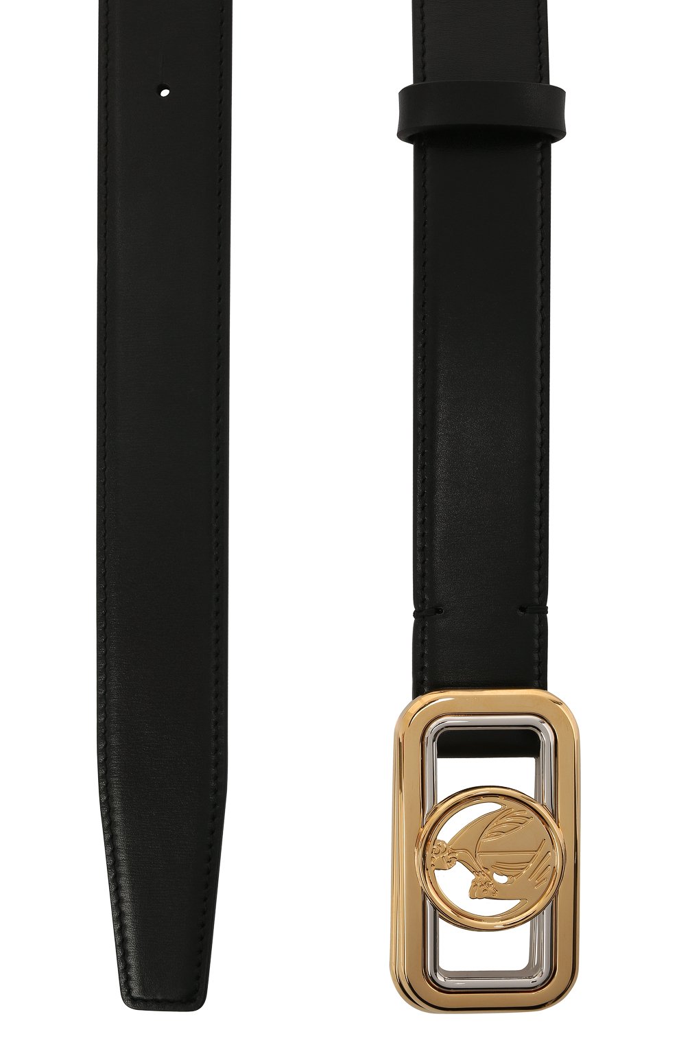 Кожаный ремень LANVIN черного цвета по цене 39950 руб., арт. AW-BEMB0B-PALM-A20, фото 2 Кожаный ремень LANVIN, арт. AW-BEMB0B-PALM-A20, фото 2