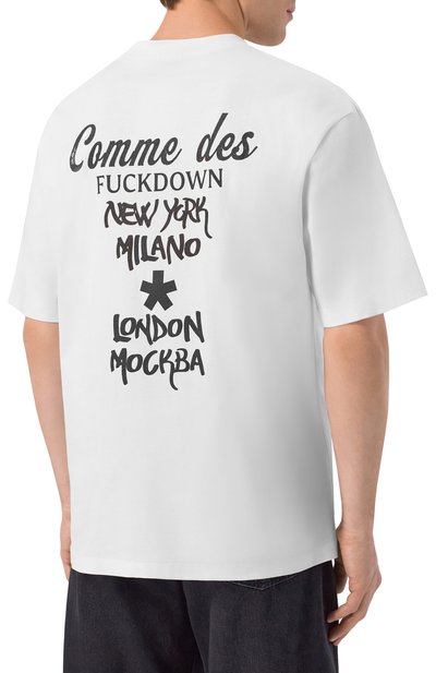 Хлопковая футболка COMME DES FUCKDOWN, арт. CFABW01668, фото 4