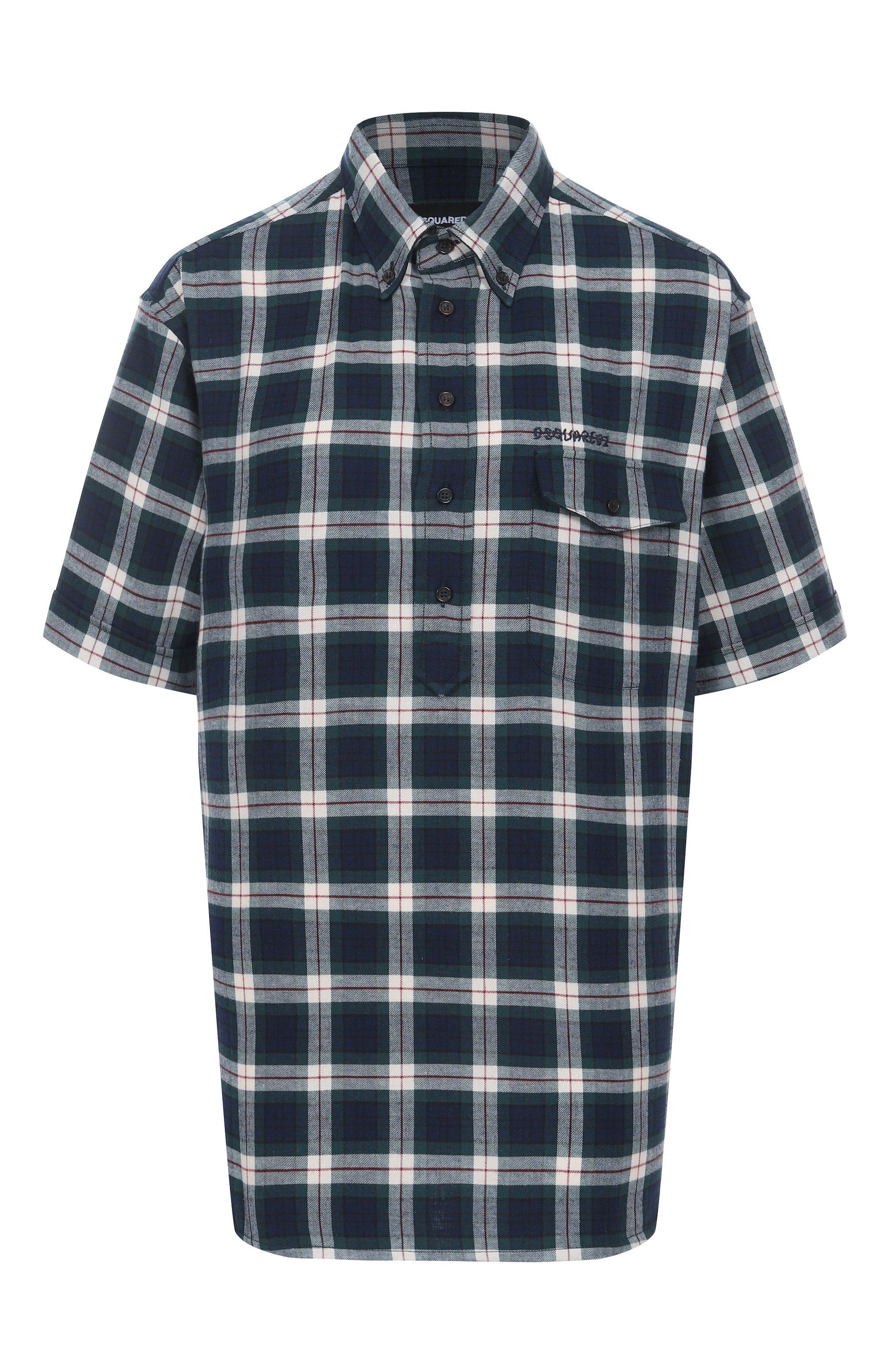 Хлопковая рубашка DSQUARED2, арт. S75NC1117/D35307, фото 1