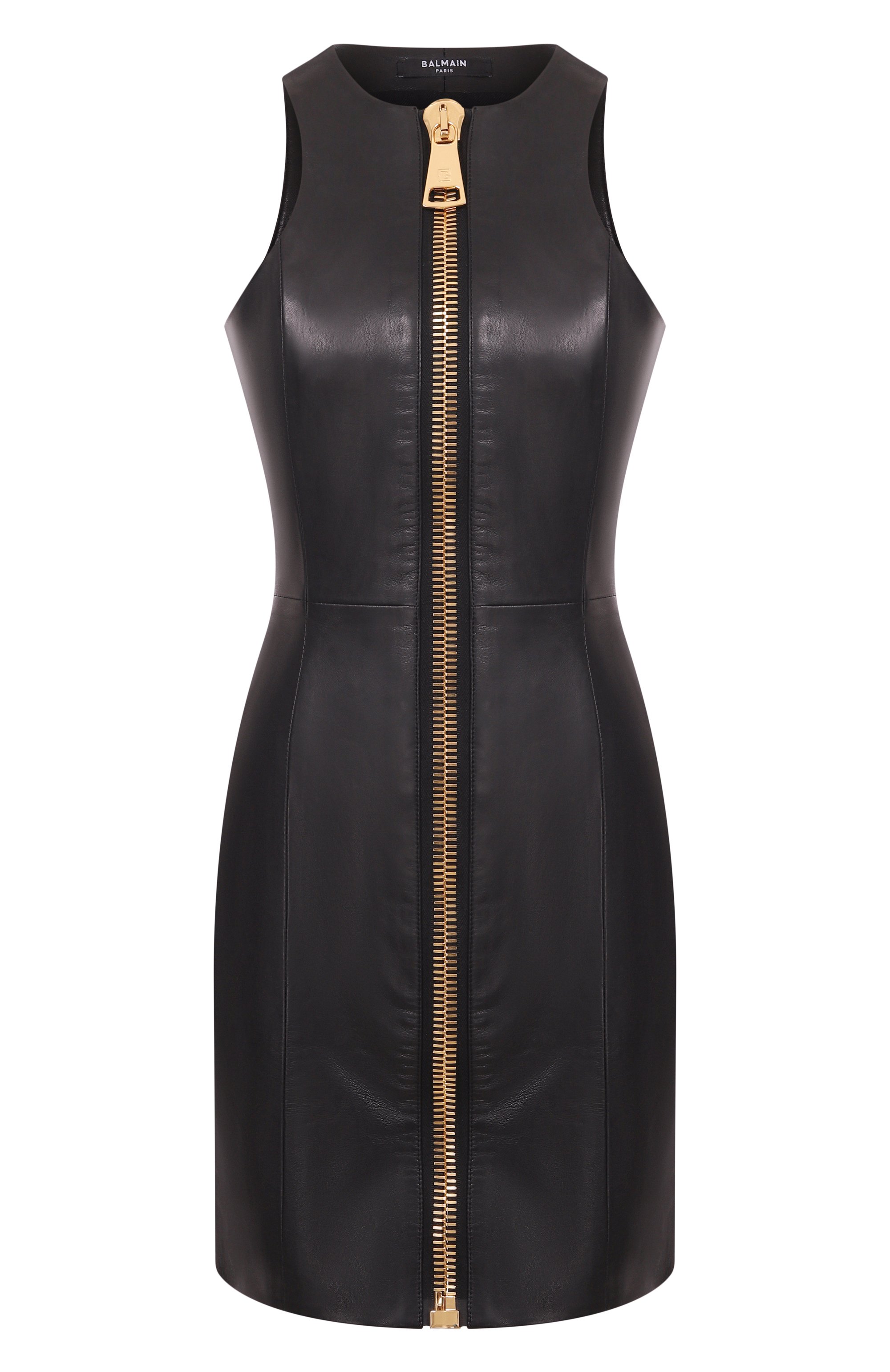 Кожаное платье BALMAIN, арт. FF0R5198/LD63, фото 1