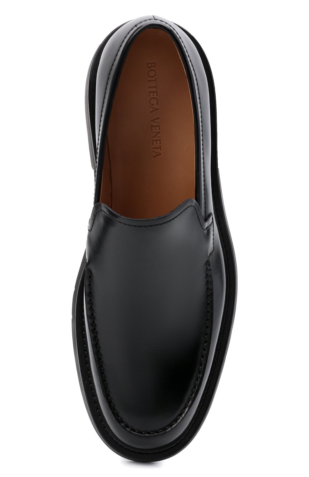 Кожаные лоферы BOTTEGA VENETA черного цвета по цене 38450 руб., арт. 651313/V00H0, фото 6 Кожаные лоферы BOTTEGA VENETA, арт. 651313/V00H0, фото 6