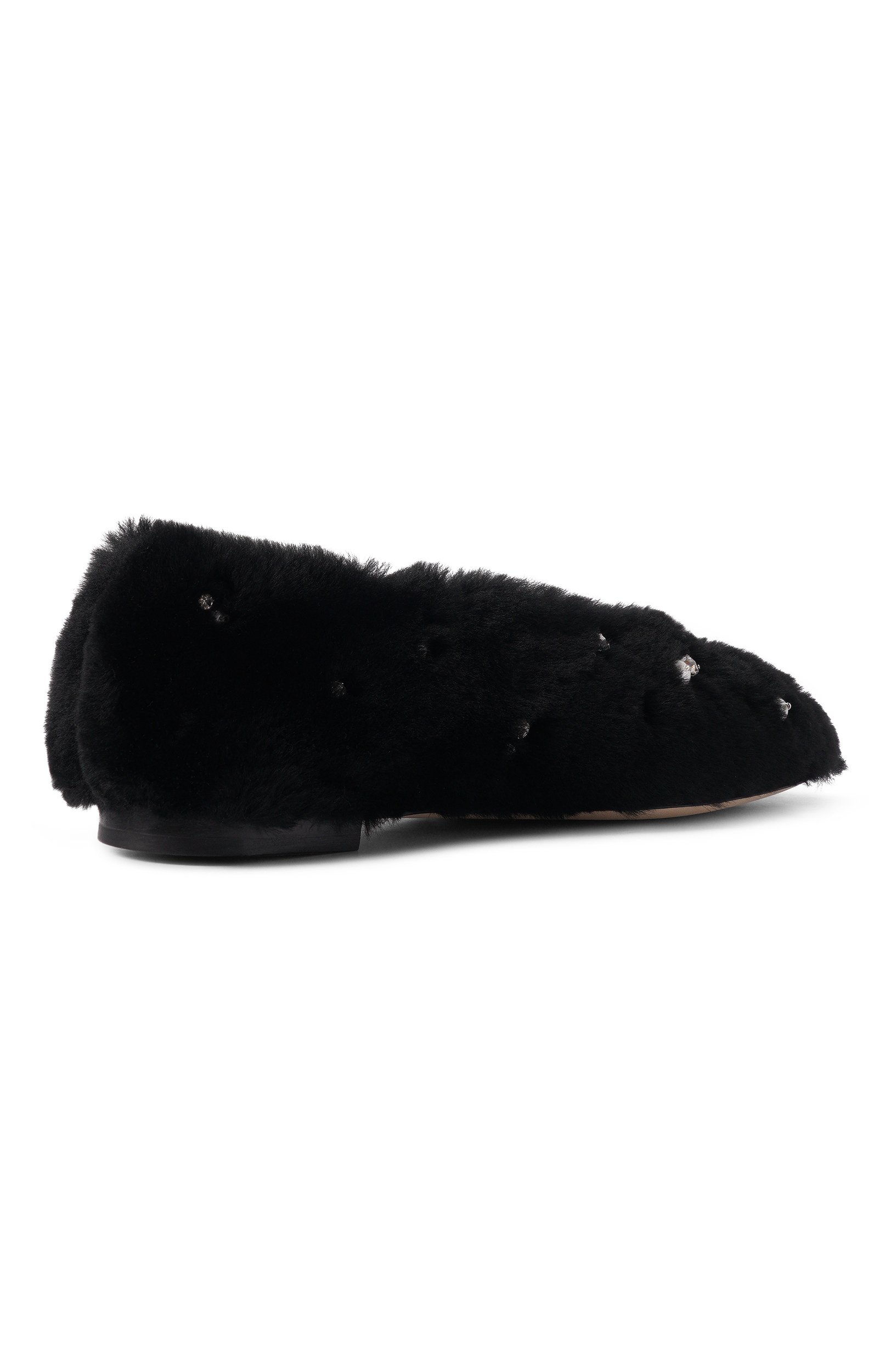 Меховые балетки margot JIMMY CHOO, арт. MARG0TFLATBWD, фото 5