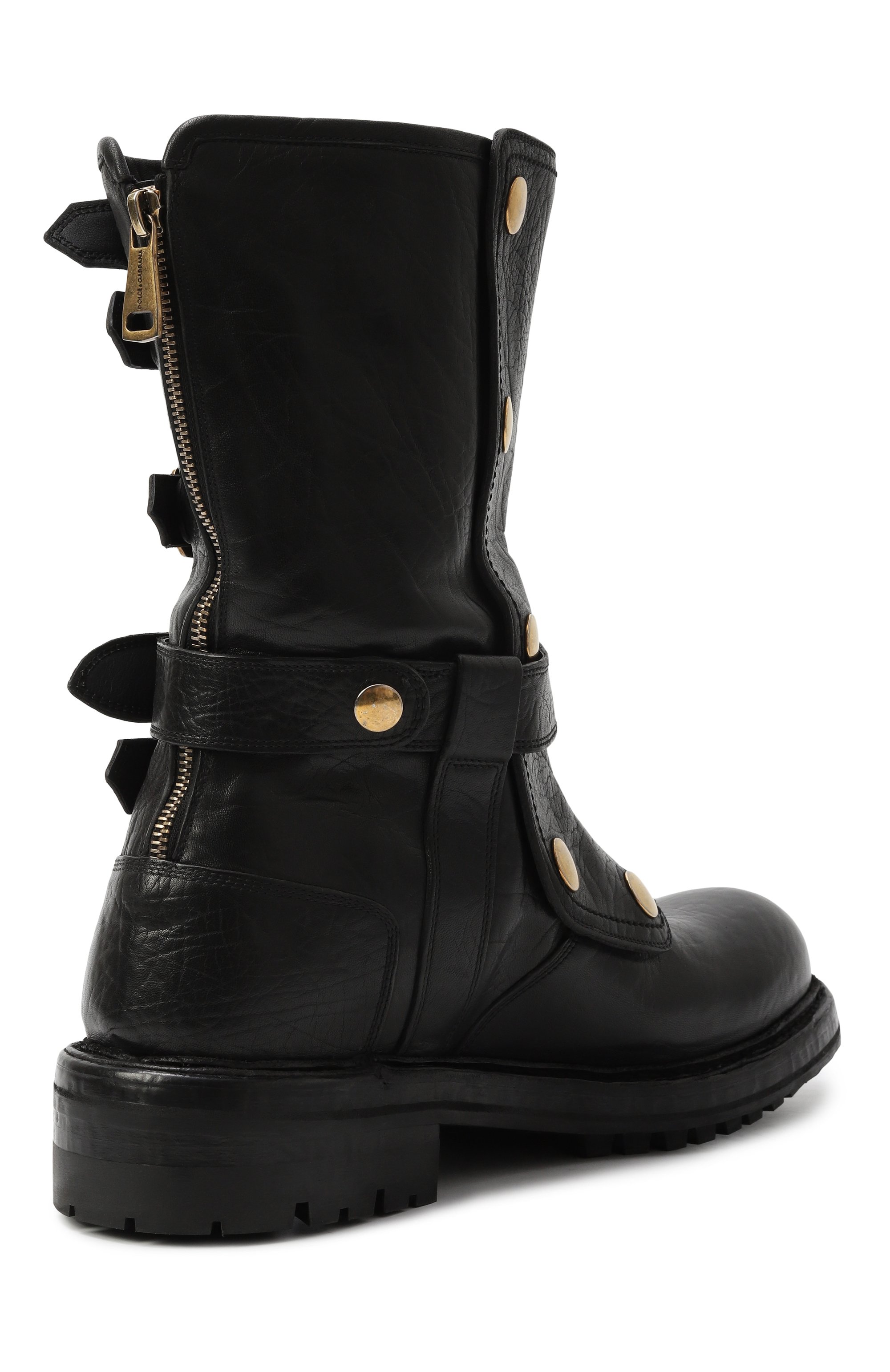 Кожаные сапоги DOLCE & GABBANA, арт. A70163/AW352, фото 5