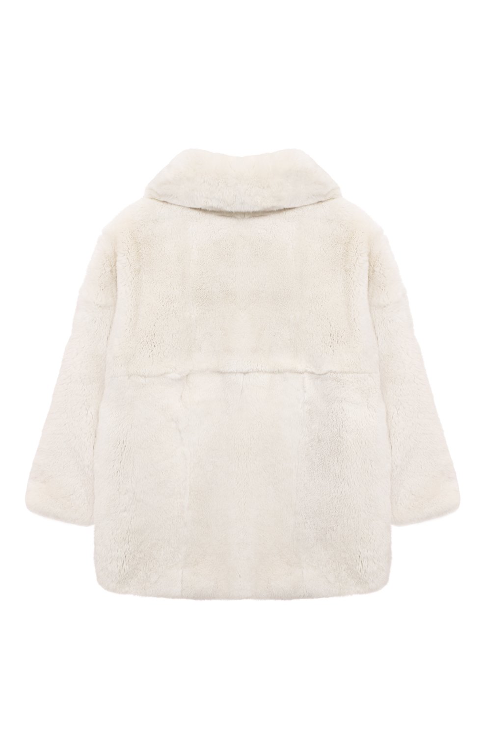 Шуба из кролика YVES SALOMON ENFANT кремового цвета по цене 154000 руб., арт. 20WEM307XXREXX/12-14, фото 2 Шуба из кролика YVES SALOMON ENFANT, арт. 20WEM307XXREXX/12-14, фото 2