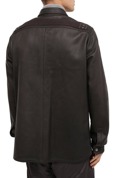 Кожаная рубашка RICK OWENS, арт. RU20F3729/LCW, фото 5