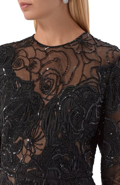 Платье ELIE SAAB черного цвета по цене 2145000 руб., арт. D0822NP25/BE037, фото 4 Платье ELIE SAAB, арт. D0822NP25/BE037, фото 4
