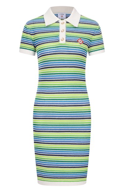 Женское хлопковое платье CASABLANCA, арт. W-SP26-KW-1366-01-EX-BC