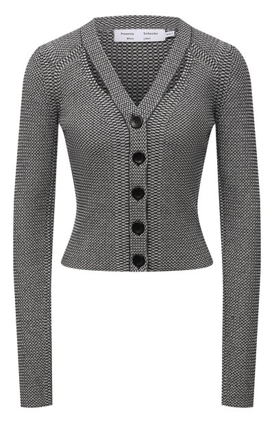 Женский кардиган из шелка и хлопка PROENZA SCHOULER WHITE LABEL, арт. WL2147697-KS058