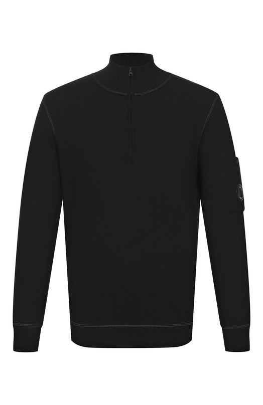 Хлопковый джемпер C.P. Company 20CMKN194A/110560A Чёрный 20CMKN194A/110560A