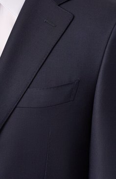 Мужской шерстяной костюм CANALI темно-синего цвета, арт. E11280/19-AX05533 | Фото 8 (Материал внешний: Шерсть; Рукава: Длинные; Костюмы М: Однобортный; Стили: Классический)
