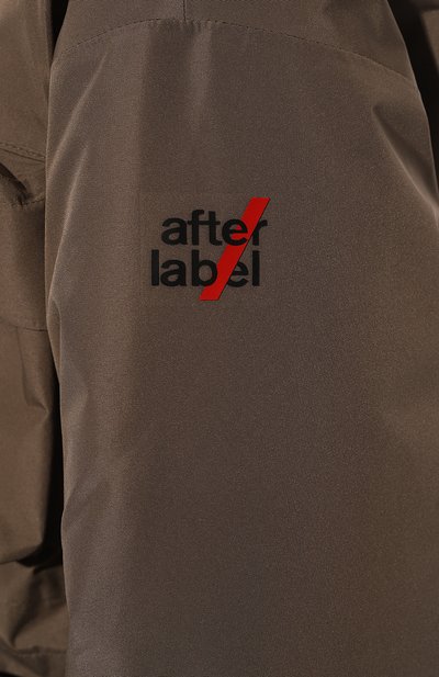 Пуховик AFTER LABEL коричневого цвета по цене 73650 руб., арт. MINT0/P048, фото 5 Пуховик AFTER LABEL, арт. MINT0/P048, фото 5