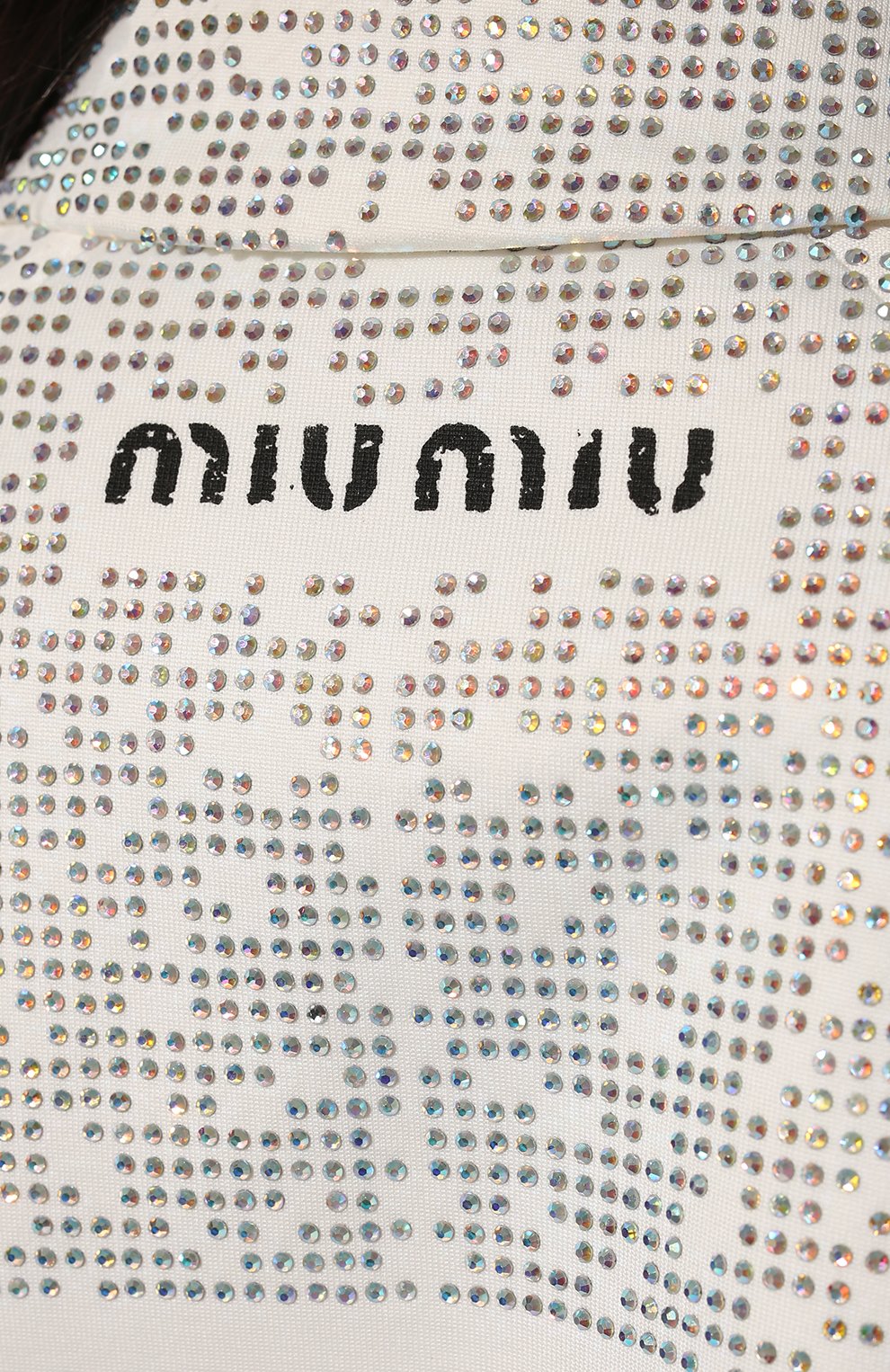 Куртка с отделкой стразами MIU MIU, арт. MJL787-1ZPB-F0009, фото 5